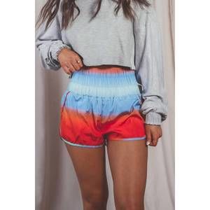 NEW FREE PEOPLE the way home short in printed ombre xl